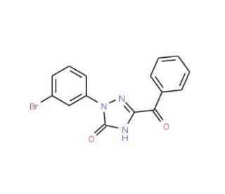 5-Benzoyl-2-(3-bromophenyl)-1,2-dihydro-3H-1,2,4-triazol-3-one - chemical structure image