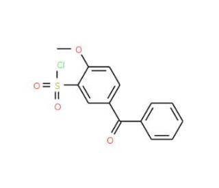5-Benzoyl-2-methoxy-benzenesulfonyl chloride - chemical structure image
