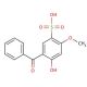 5-Benzoyl-4-hydroxy-2-methoxybenzenesulfonic acid (CAS 4065-45-6) - chemical structure image