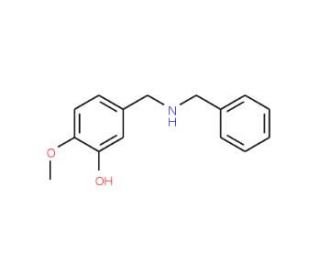 5-(Benzylaminomethyl)-2-methoxyphenol - chemical structure image