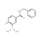 5-(Benzylcarbamoyl)-2-fluorobenzeneboronic acid (CAS 874289-53-9) - chemical structure image