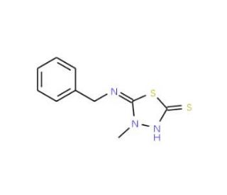 5-Benzylimino-4-methyl-[1,3,4]thiadiazolidine-2-thione - chemical structure image