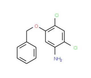 5-(Benzyloxy)-2,4-dichloroaniline (CAS 338960-25-1) - chemical structure image