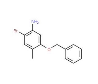 5-(Benzyloxy)-2-bromo-4-methylaniline (CAS 499770-88-6) - chemical structure image