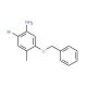 5-(Benzyloxy)-2-bromo-4-methylaniline (CAS 499770-88-6) - chemical structure image