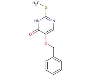 5-(Benzyloxy)-2-(methylthio)-4-pyrimidinol - chemical structure image