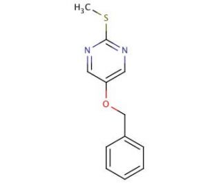5-(Benzyloxy)-2-(methylthio)pyrimidine - chemical structure image