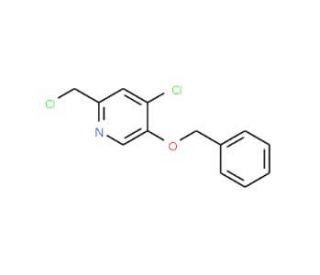 5-(Benzyloxy)-4-chloro-2-(chloromethyl)pyridine (CAS 62811-98-7) - chemical structure image