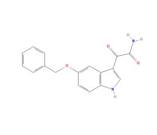 5-(Benzyloxy)indole-3-glyoxylamide (CAS 22424-62-0) - chemical structure image