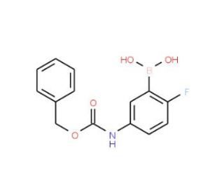5-(Benzyloxycarbonylamino)-2-fluorophenylboronic acid (CAS 874290-58-1) - chemical structure image