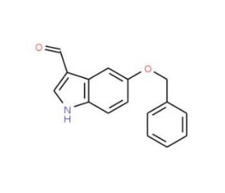 5-Benzyloxyindole-3- carboxaldehyde (CAS 6953-22-6) - chemical structure image