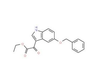 5-Benzyloxyindole-3-glyoxylic acid ethyl ester (CAS 75238-44-7) - chemical structure image