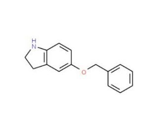 5-Benzyloxyindoline (CAS 92818-36-5) - chemical structure image