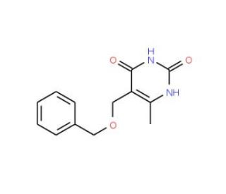 5-(Benzyloxymethyl)-6-methyl uracil (CAS 362690-43-5) - chemical structure image