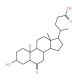 5-beta-Cholanic acid-3-alpha-ol-6-one (CAS 2393-61-5) - chemical structure image