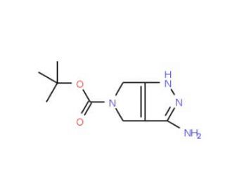 5-Boc-3-amino-4,6-dihydro-pyrrolo[3,4-C]pyrozole (CAS 398491-59-3) - chemical structure image