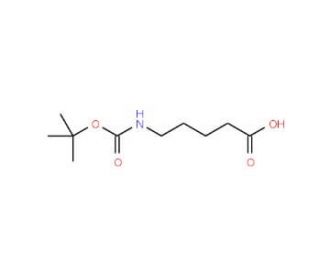 5-Boc-amino-pentanoic acid (CAS 27219-07-4) - chemical structure image