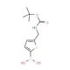 5-(BOC-Aminomethyl)thiophene-2-boronic acid (CAS 1072951-39-3) - chemical structure image