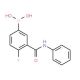 5-Borono-2-fluoro-N-phenylbenzamide (CAS 874219-33-7) - chemical structure image