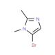 5-Bromo-1,2-dimethyl-1H-imidazole (CAS 24134-09-6) - chemical structure image
