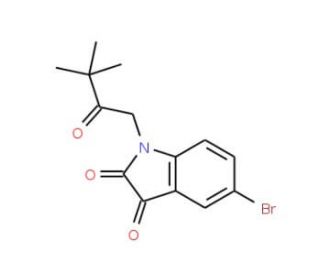 5-Bromo-1-(3,3-dimethyl-2-oxobutyl)-1H-indole-2,3-dione - chemical structure image