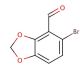 5-Bromo-1,3-benzodioxole-4-carboxaldehyde (CAS 72744-54-8) - chemical structure image