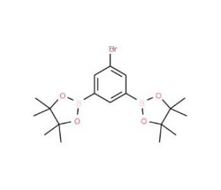 5-Bromo-1,3-phenylenediboronic acid, pinacol ester (CAS 1150561-62-8) - chemical structure image