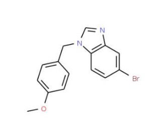 5-Bromo-1-(4-methoxybenzyl)-1H-benzo[d]imidazole (CAS 1020253-11-5) - chemical structure image