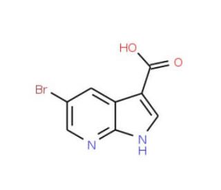 5-Bromo-1H-pyrrolo[2,3-b]pyridine-3-carboxylic acid (CAS 849068-61-7) - chemical structure image
