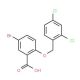 5-Bromo-2-[(2,4-dichlorobenzyl)oxy]benzoic acid - chemical structure image