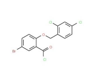 5-bromo-2-[(2,4-dichlorobenzyl)oxy]benzoyl chloride - chemical structure image