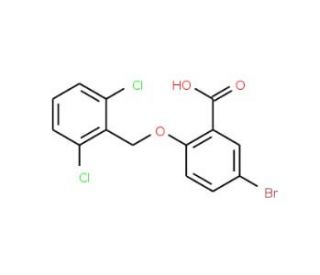 5-Bromo-2-[(2,6-dichlorobenzyl)oxy]benzoic acid - chemical structure image