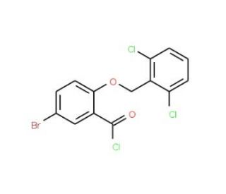 5-bromo-2-[(2,6-dichlorobenzyl)oxy]benzoyl chloride - chemical structure image
