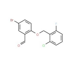 5-Bromo-2-[(2-chloro-6-fluorobenzyl)oxy]-benzaldehyde - chemical structure image