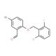 5-Bromo-2-[(2-chloro-6-fluorobenzyl)oxy]-benzaldehyde - chemical structure image