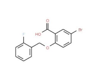 5-Bromo-2-[(2-fluorobenzyl)oxy]benzoic acid - chemical structure image