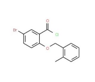 5-bromo-2-[(2-methylbenzyl)oxy]benzoyl chloride - chemical structure image
