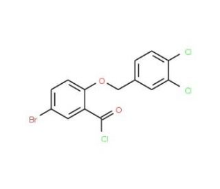 5-bromo-2-[(3,4-dichlorobenzyl)oxy]benzoyl chloride - chemical structure image