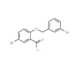 5-bromo-2-[(3-bromobenzyl)oxy]benzoyl chloride - chemical structure image