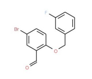 5-Bromo-2-[(3-fluorobenzyl)oxy]benzaldehyde - chemical structure image