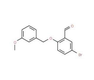5-Bromo-2-[(3-methoxybenzyl)oxy]benzaldehyde - chemical structure image