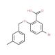 5-Bromo-2-[(3-methylbenzyl)oxy]benzoic acid - chemical structure image
