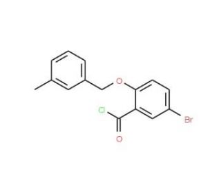 5-bromo-2-[(3-methylbenzyl)oxy]benzoyl chloride - chemical structure image