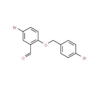 5-Bromo-2-[(4-bromobenzyl)oxy]benzaldehyde - chemical structure image