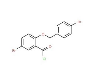 5-bromo-2-[(4-bromobenzyl)oxy]benzoyl chloride - chemical structure image