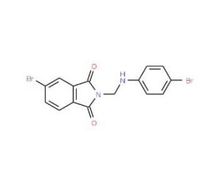 5-Bromo-2-{[(4-bromophenyl)amino]methyl}-1H-isoindole-1,3(2H)-dione - chemical structure image