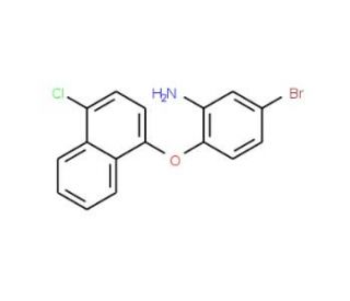 5-Bromo-2-[(4-chloro-1-naphthyl)oxy]aniline - chemical structure image