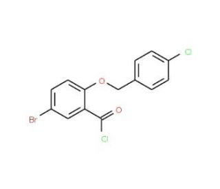 5-bromo-2-[(4-chlorobenzyl)oxy]benzoyl chloride - chemical structure image
