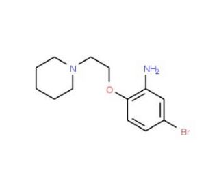 5-Bromo-2-[2-(1-piperidinyl)ethoxy]aniline - chemical structure image