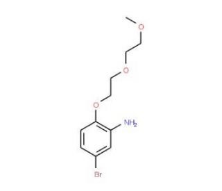 5-Bromo-2-[2-(2-methoxyethoxy)ethoxy]aniline - chemical structure image